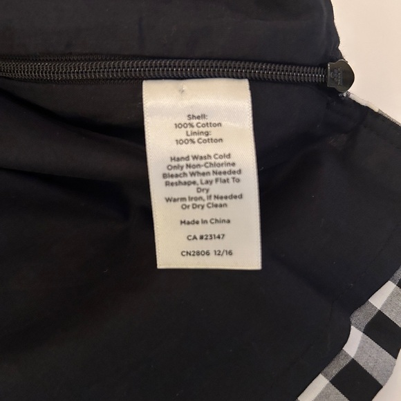 Talbots shirt/ black & white size 16 - Picture 5 of 9